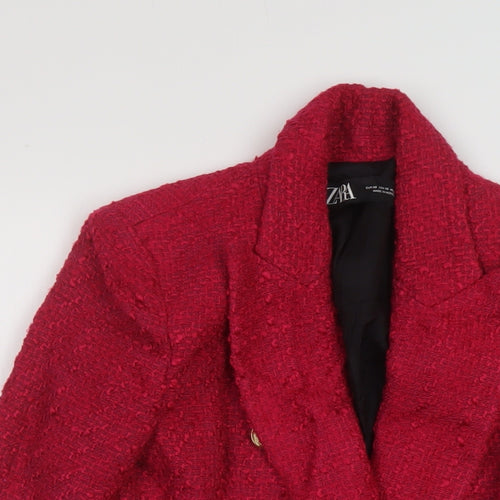 Zara Womens Pink Jacket Size XS Button