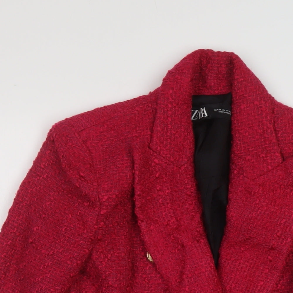 Zara Womens Pink Jacket Size XS Button