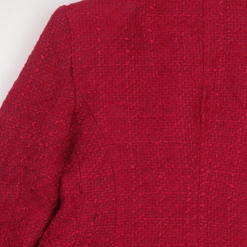 Zara Womens Pink Jacket Size XS Button
