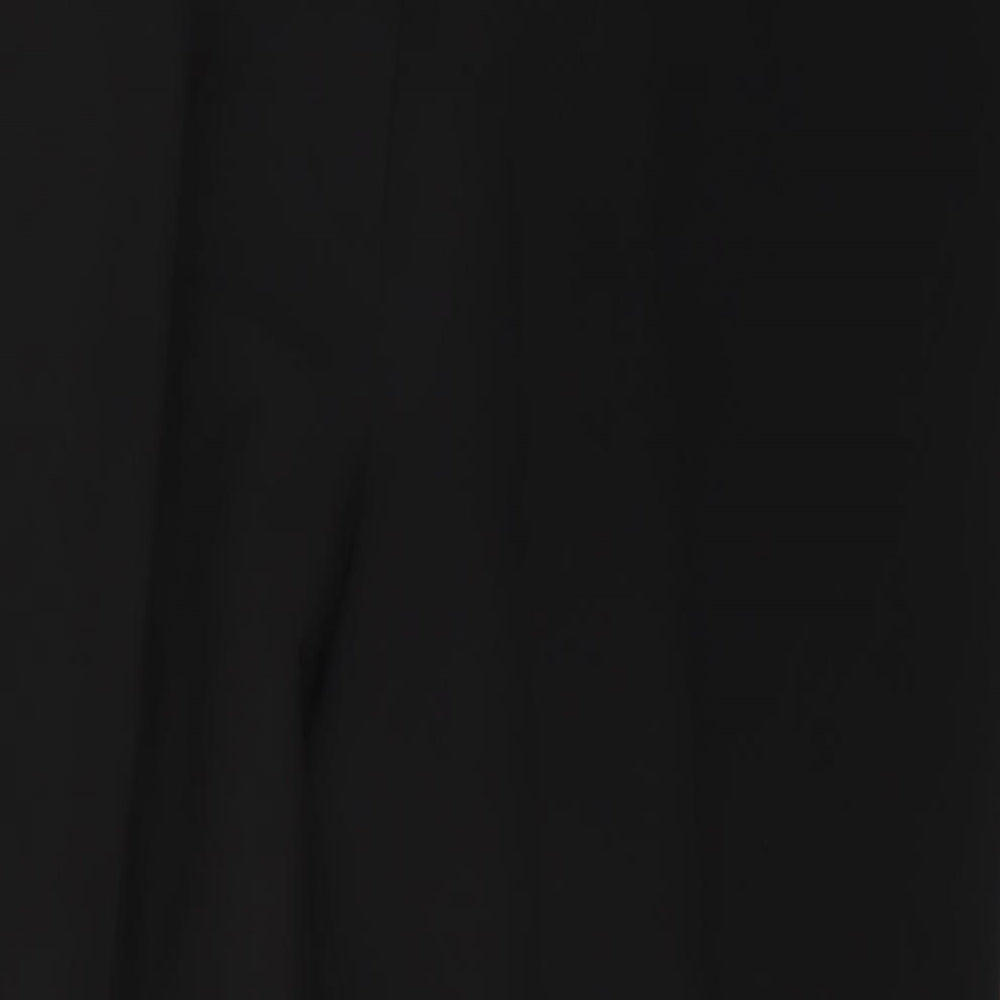 Ma Griffe Womens Black Polyester Trousers Size 40 in L32 in Regular Button
