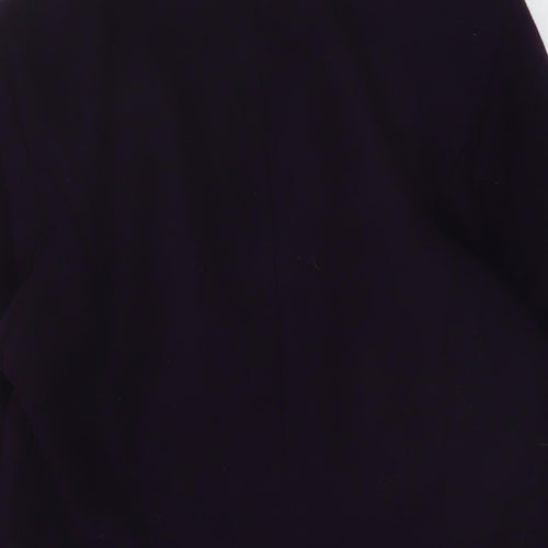 Marks and Spencer Womens Purple Overcoat Coat Size 8 Button