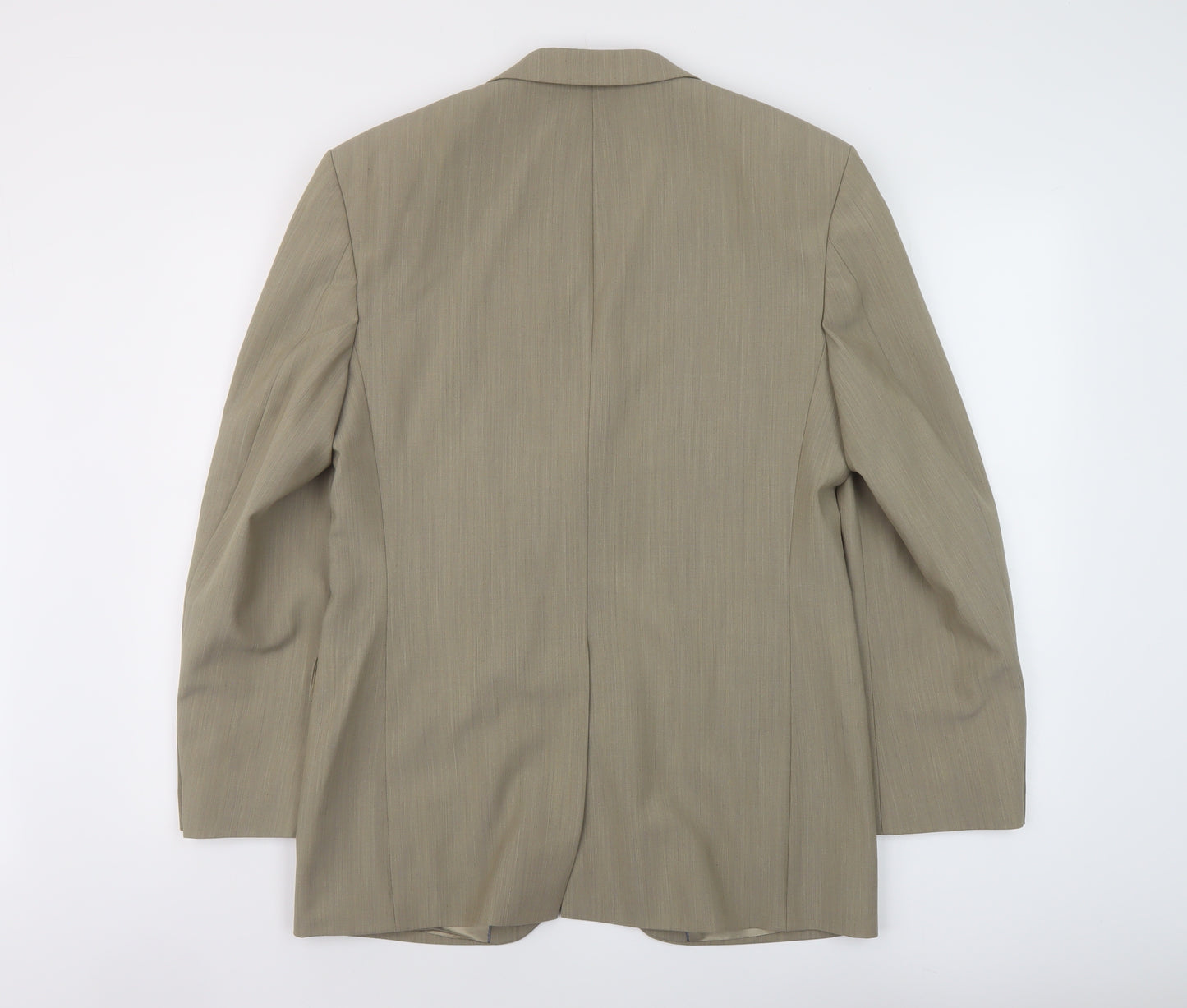 River Island Mens Beige Polyester Jacket Suit Jacket Size 38 Regular