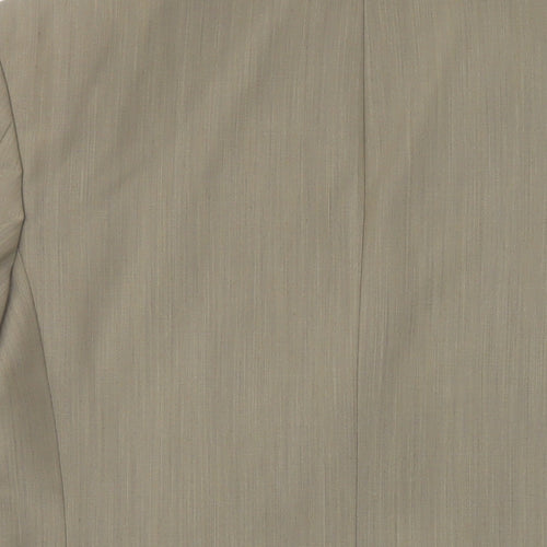 River Island Mens Beige Polyester Jacket Suit Jacket Size 38 Regular