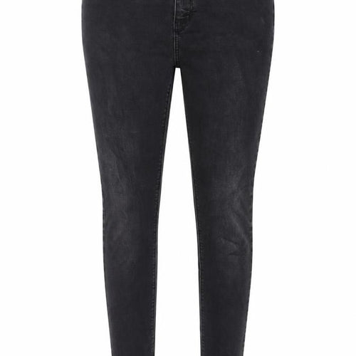 Denim & Co. Womens Grey Cotton Skinny Jeans Size 16 L29 in Regular Button
