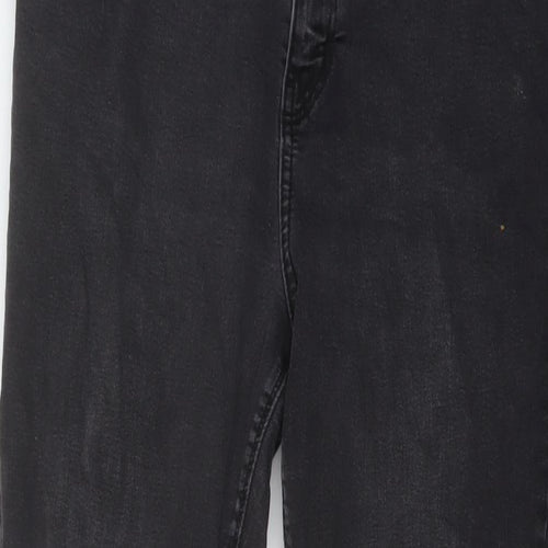 Denim & Co. Womens Grey Cotton Skinny Jeans Size 16 L29 in Regular Button