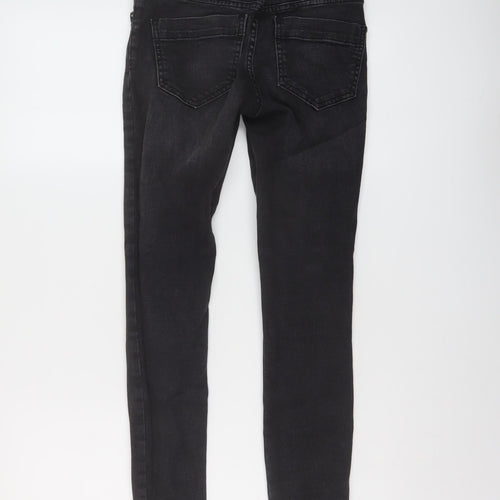 ASOS Womens Grey Cotton Skinny Jeans Size 26 in L27 in Regular Button