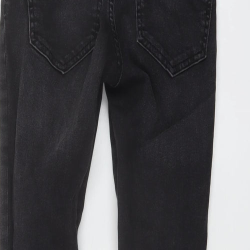 ASOS Womens Grey Cotton Skinny Jeans Size 26 in L27 in Regular Button