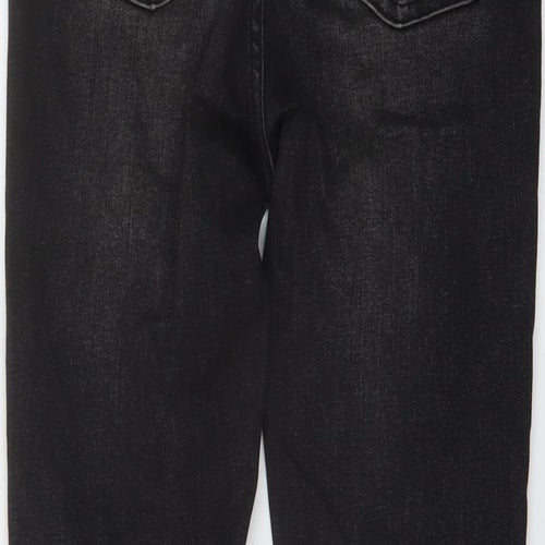 Denim & Co. Womens Black Cotton Skinny Jeans Size 10 L27 in Regular Button