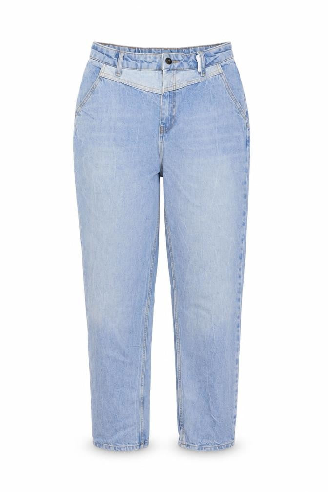 COLLUSION Womens Blue Cotton Mom Jeans Size 28 in L28 in Regular Button