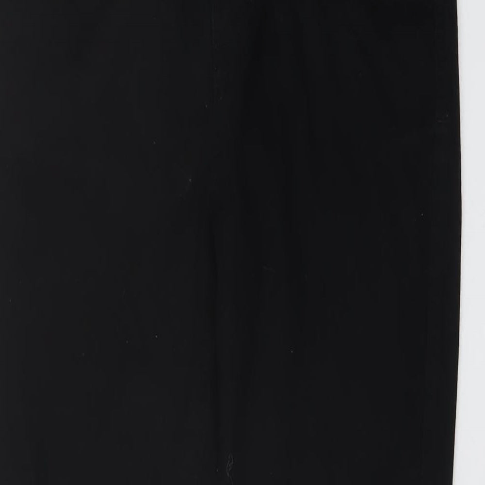 Marks and Spencer Womens Black Cotton Skinny Jeans Size 12 L27 in Regular Button