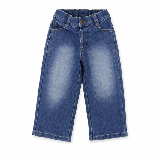 George Boys Blue Cotton Straight Jeans Size 2-3 Years Regular Button