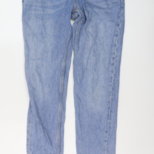 Topshop Womens Blue Cotton Mom Jeans Size 26 in L31 in Regular