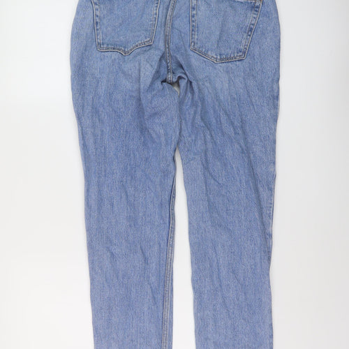 Topshop Womens Blue Cotton Mom Jeans Size 26 in L31 in Regular