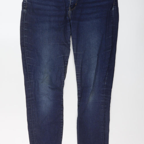 Levi's Womens Blue Cotton Skinny Jeans Size 31 in L30 in Regular Button
