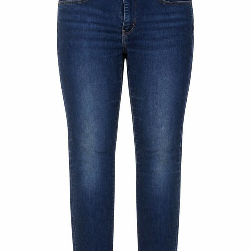 Levi's Womens Blue Cotton Skinny Jeans Size 31 in L30 in Regular Button