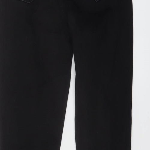 Denim & Co. Womens Black Cotton Skinny Jeans Size 8 L27 in Regular Button