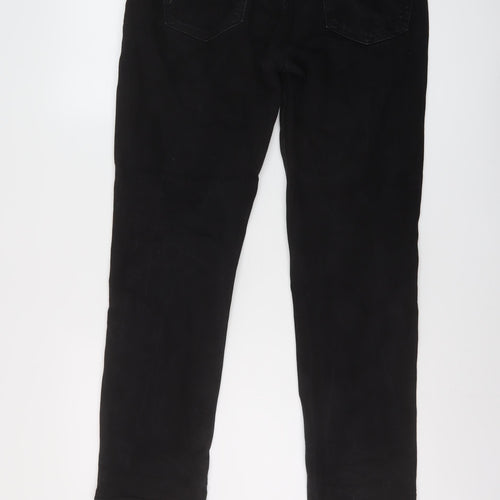 Levi's Mens Black Cotton Straight Jeans Size 34 in L30 in Regular Button