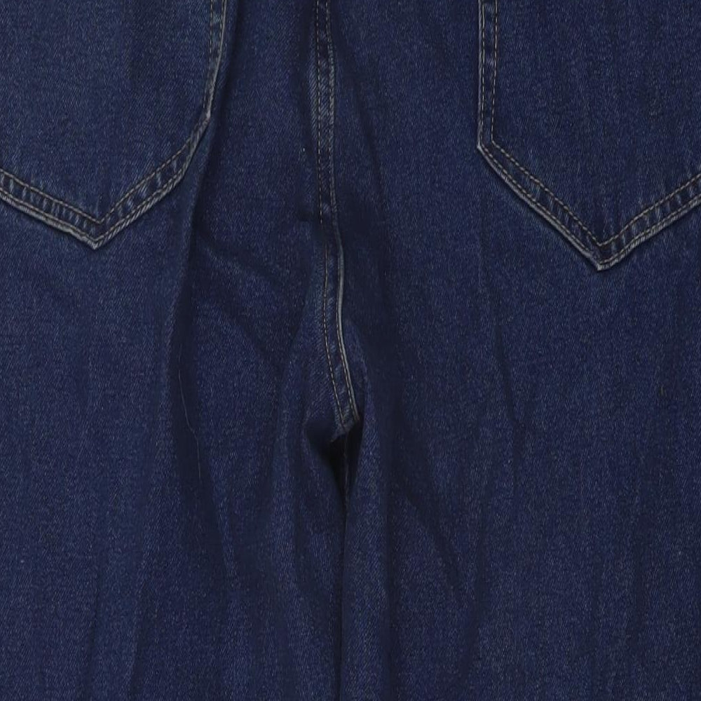 George Mens Blue Cotton Straight Jeans Size 44 in L31 in Regular Button