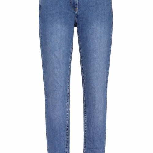 Oasis Womens Blue Cotton Skinny Jeans Size 8 L30 in Regular Button
