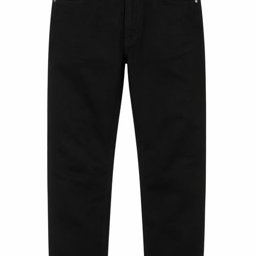 H&M Mens Black Cotton Straight Jeans Size 31 in L30 in Regular Button