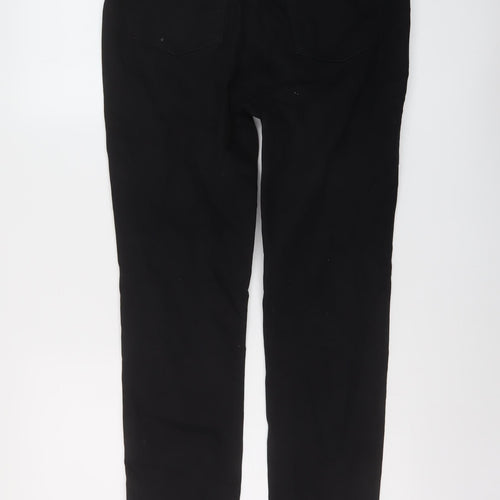 H&M Mens Black Cotton Straight Jeans Size 31 in L30 in Regular Button