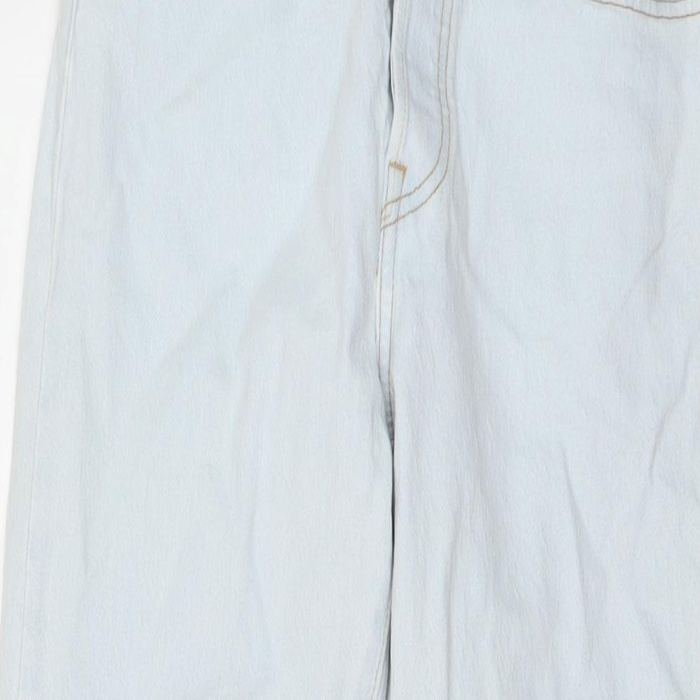 Levi's Womens Blue Cotton Straight Jeans Size 27 in L30 in Regular Button