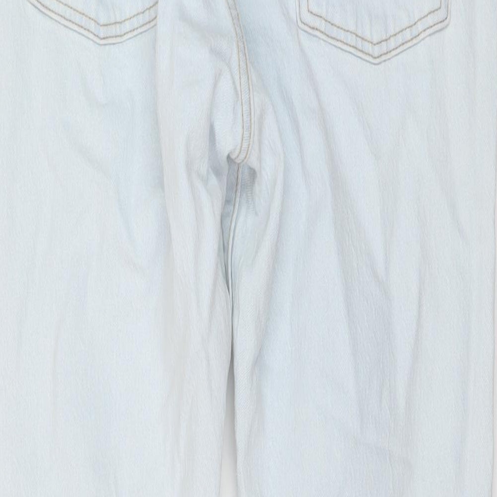Levi's Womens Blue Cotton Straight Jeans Size 27 in L30 in Regular Button