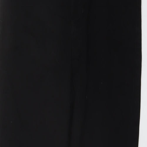 Marks and Spencer Womens Black Cotton Skinny Jeans Size 12 L28 in Regular Button
