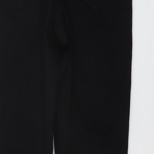 Marks and Spencer Womens Black Cotton Skinny Jeans Size 12 L28 in Regular Button