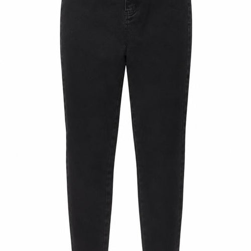 TU Womens Grey Cotton Skinny Jeans Size 14 L27 in Regular Button