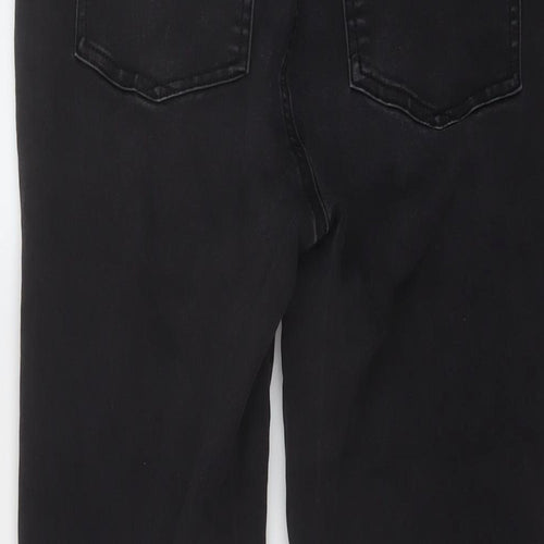 TU Womens Grey Cotton Skinny Jeans Size 14 L27 in Regular Button