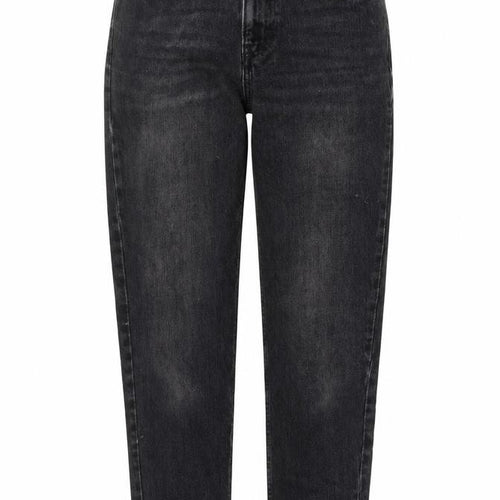 Topshop Womens Grey Cotton Mom Jeans Size 26 L26 in Regular Button