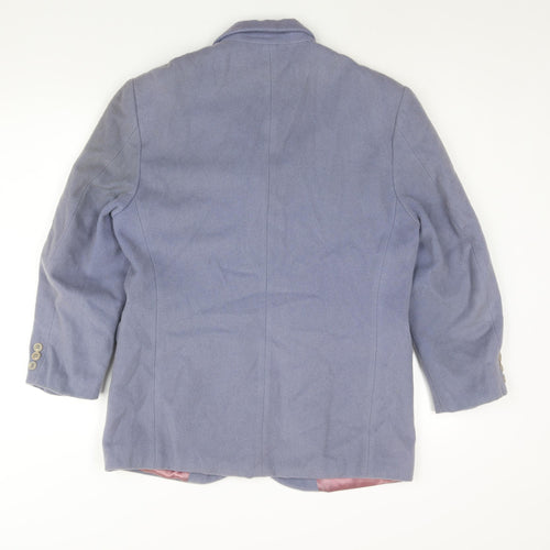 Part Two Womens Purple Jacket Blazer Size M Button - Vintage