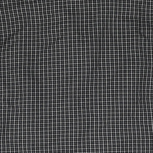 New Look Womens Black Check Jacket Size 14 Button