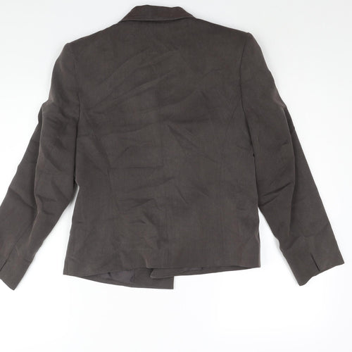 Minuet Womens Brown Jacket Blazer Size 12 Button