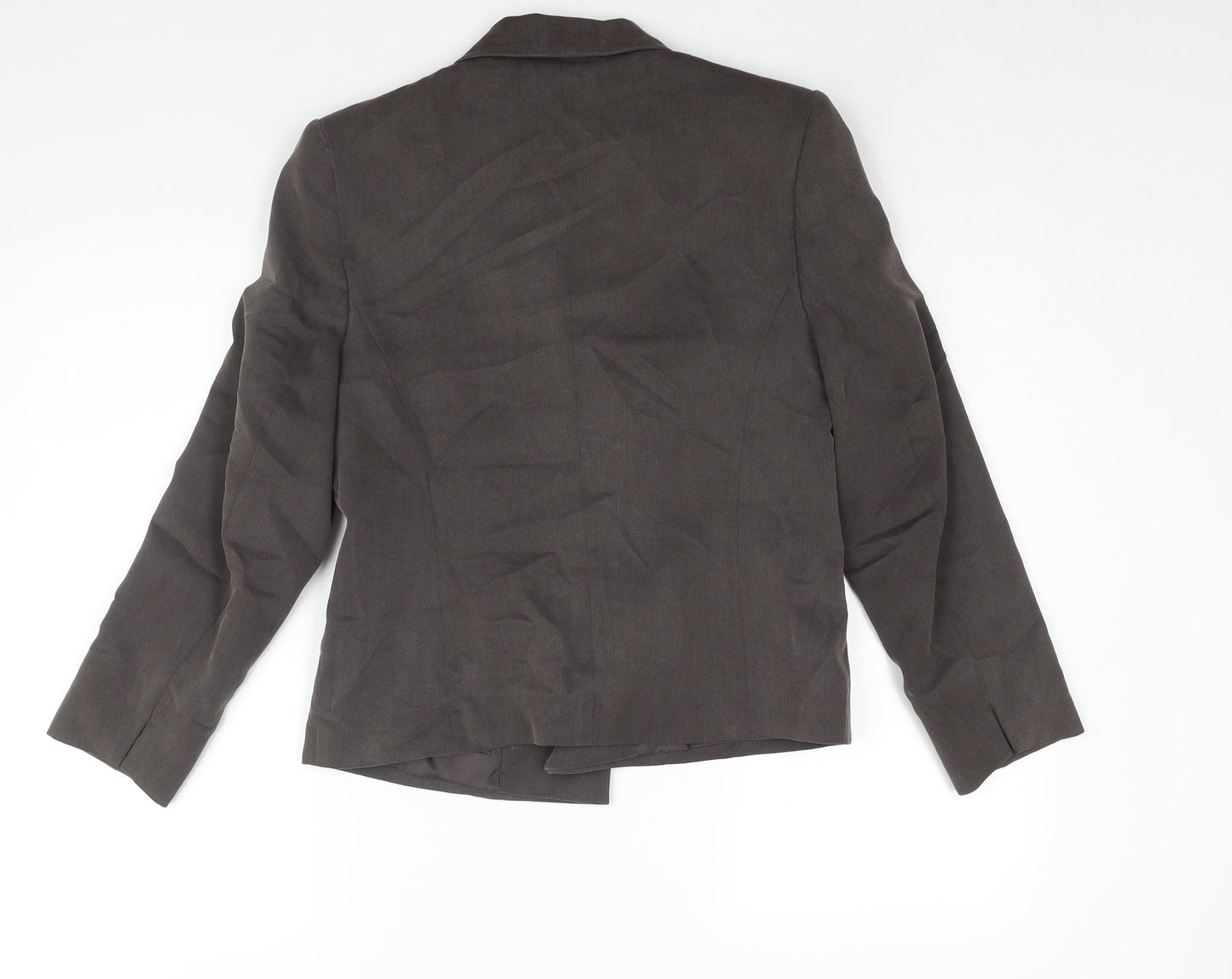 Minuet Womens Brown Jacket Blazer Size 12 Button