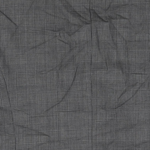 H&M Mens Grey Check Wool Jacket Suit Jacket Size 40 Regular