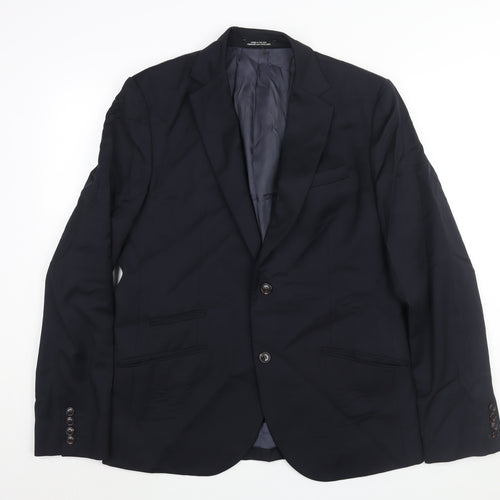 Joe Fresh Mens Blue Wool Jacket Suit Jacket Size 42 Regular