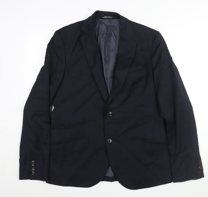 Joe Fresh Mens Blue Wool Jacket Suit Jacket Size 42 Regular
