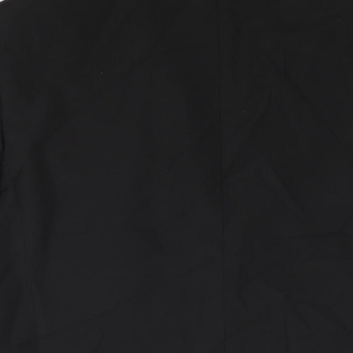 Marks and Spencer Mens Black Polyester Tuxedo Suit Jacket Size 40 Regular - Satin Trim