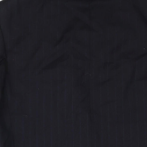 C&A Mens Blue Striped Polyester Jacket Suit Jacket Size 42 Regular