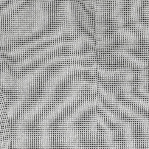Canali Mens Grey Geometric Wool Jacket Suit Jacket Size 42 Regular