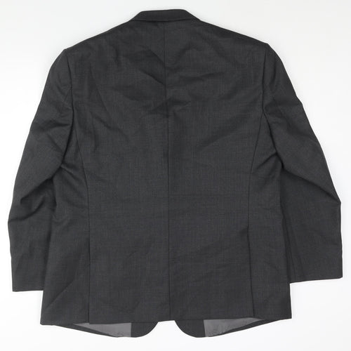 Slaters Mens Grey Polyester Jacket Suit Jacket Size 44 Regular