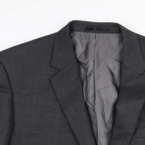 Slaters Mens Grey Polyester Jacket Suit Jacket Size 44 Regular