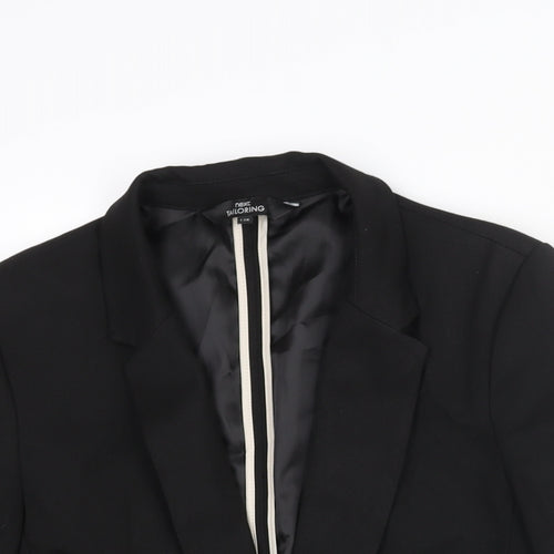 NEXT Womens Black Polyester Jacket Suit Jacket Size 12