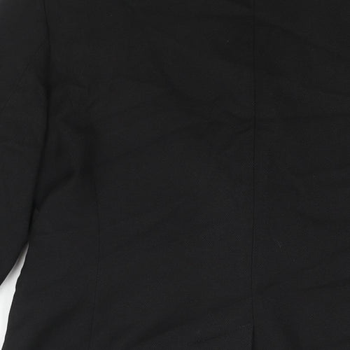 NEXT Womens Black Polyester Jacket Suit Jacket Size 12