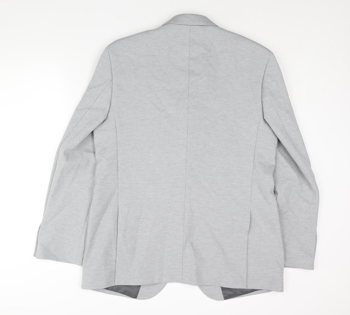 Marks and Spencer Mens Grey Polyamide Jacket Suit Jacket Size 44 Regular