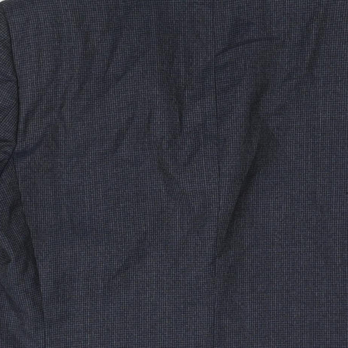 Hammond & CO Mens Blue Check Wool Jacket Suit Jacket Size 40 Regular