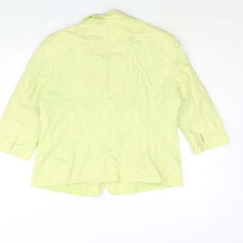 Autonomy Womens Green Jacket Size 18 Button