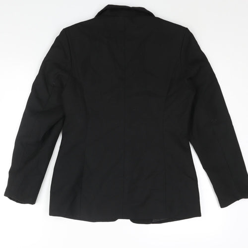 Pose Womens Black Polyester Jacket Suit Jacket Size L